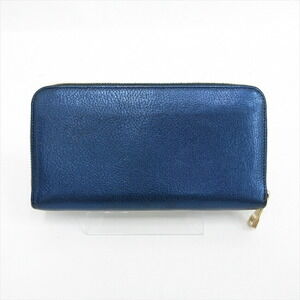 Chloe Drew Long Wallet Blue Zipper